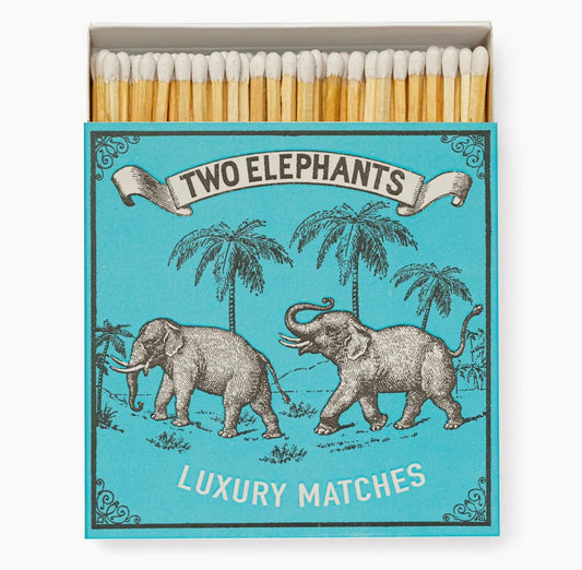 Two Elephants matchbox